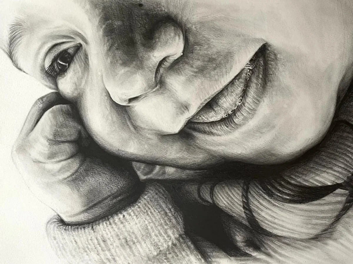Dibujo a lapicero de bebe